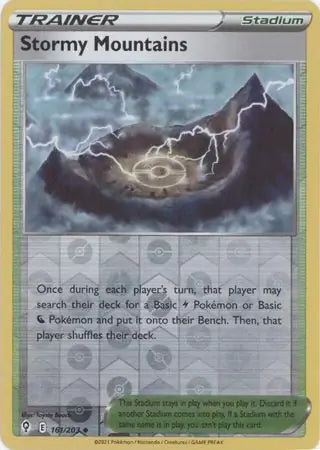 Evolving Skies Stormy Mountains #161/203 reverse holo
